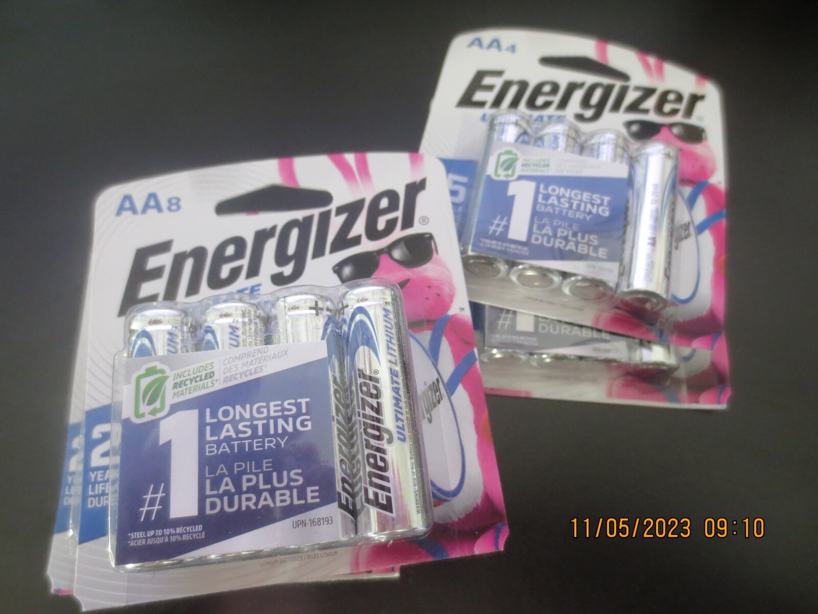 (24) one 8ct & three 4ct packs New Energizer L91SBP Ultimate Lithium AA