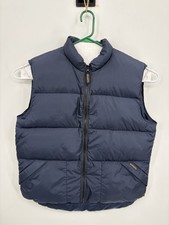 Woolrich VTG Men's Down Filled Packable Puffer Vest Navy Blue Nylon USA Made, L