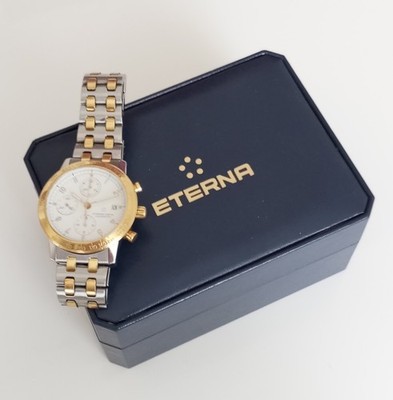 ETERNA-MATİC KONTİKİ ''CHRONOMETER'' AUTOMATİC-CHRONOGRAPH  (( STEEL-18kt.GOLD ))