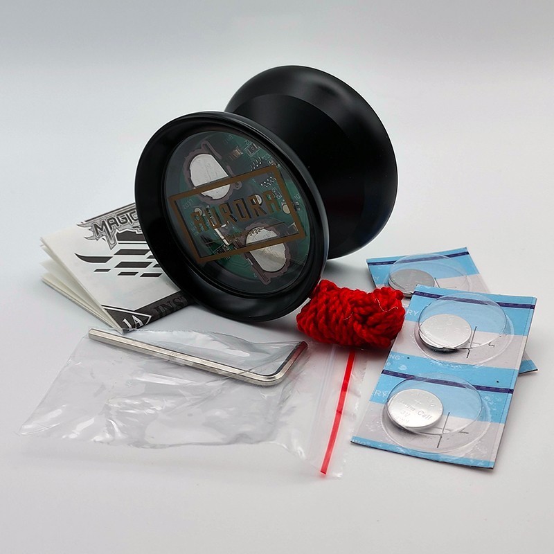Aurora Y02 by MagicYoYo Unresponsive Metal led light up yo-yo Black