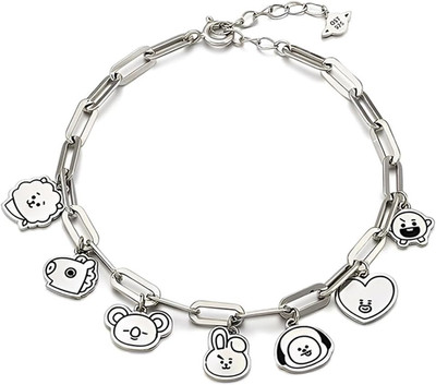 Kpop Armband Fanschmuck rostfreier Stahl Bt 21 stil für Fans Geschenk