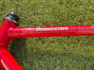 BRIDGESTONE RADAC 700c Chromoly Road Bike Frame Set Red White Size