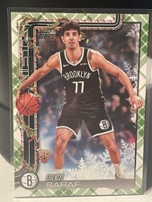 2025-26 Topps Holiday Basketball Plaid Parallel Advent Calendar Ben Saraf