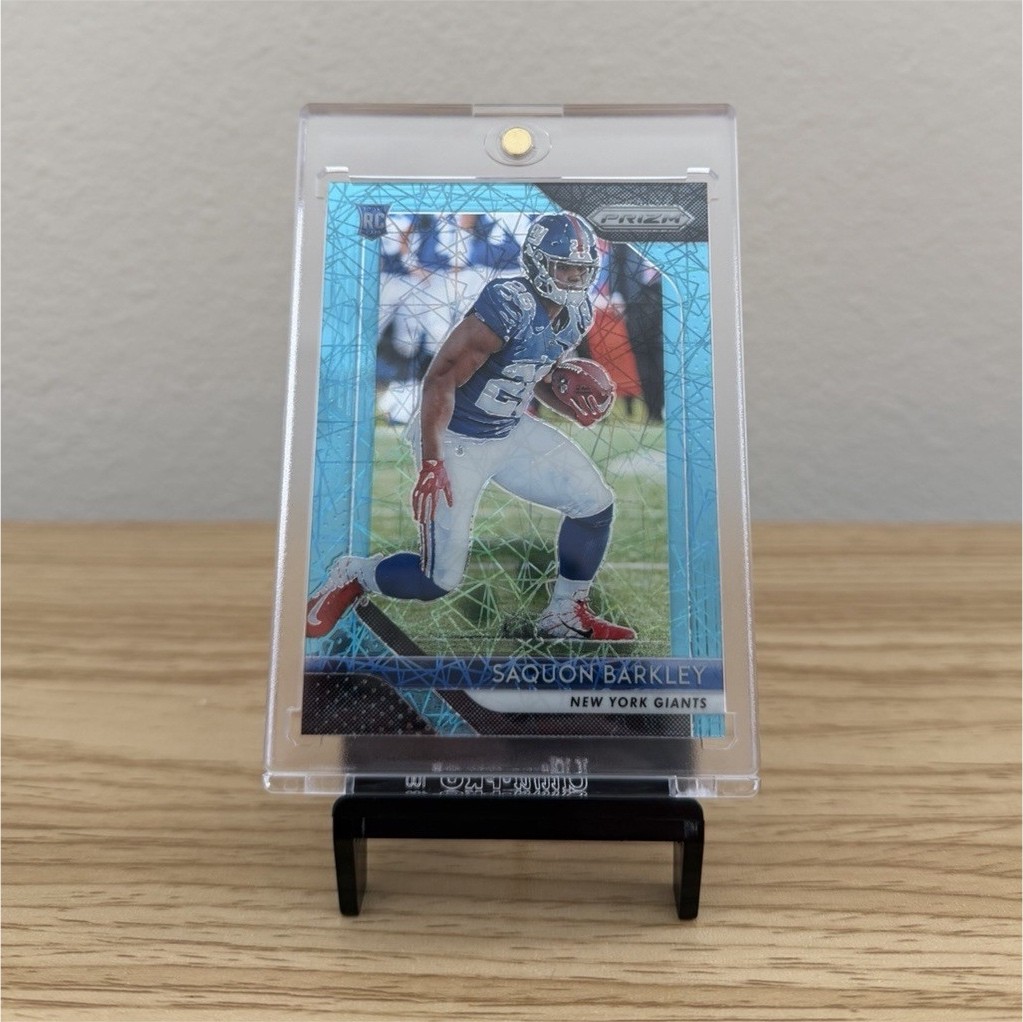 2018 Panini Prizm Rookie Saquon Barkley #202 Lazer Prizm New York Giants
