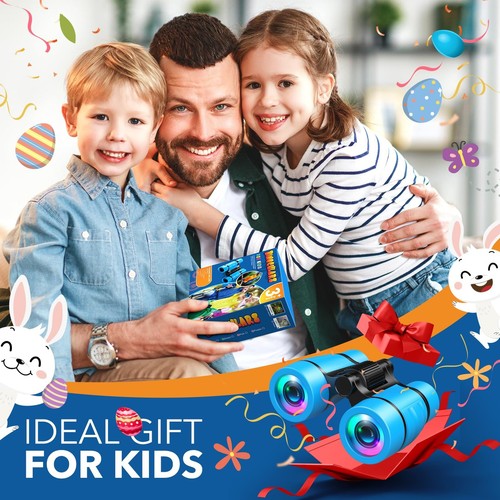 Toys for Boys Ages 3-7 LET'S GO Kids Binoculars with Bird Watching Manual for... - Picture 7 of 8