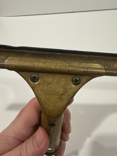 Vintage 17-1/2" Brass ETTORE Master Squeegee, Made in Oakland, CA, USA - Picture 2 of 13