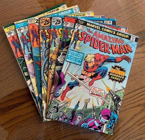 7 Bronze Age Marvel 1976 SPIDER-MAN - #s 153, 154, 156, 157, 159 161 163 - Lot 8