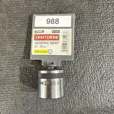 $17 Universal Spline Socket Sears Craftsman 3/8” Drive 18mm 24984 Metric 12PT