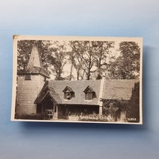 Greensted Postcard Essex C1930 Real Photo St Andrews Wooden Church