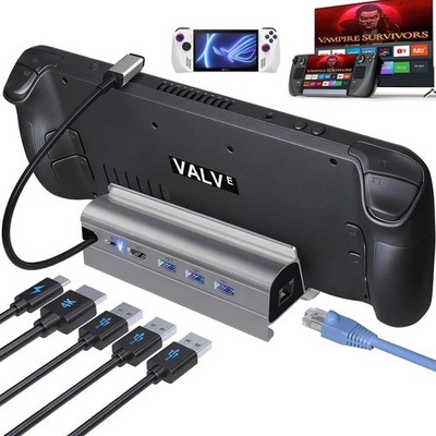Docking Station for Steam Deck ROG Ally, 6 in 1 Stream Deck Dock with HDMI 2....