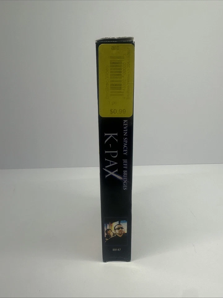 K-pax VHS Tape Kevin Spacey Jeff Bridges Vintage Blockbuster Stickers! - Image 2 of 4