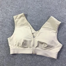 Tommie Copper Sports Bra Womens XL Shoulder Support Zip Front Activewear Gym