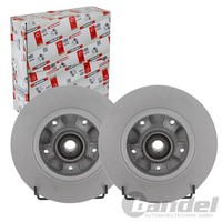 2X Ferodo 260Mm Bremsscheiben Voll Hinten Passend FüR Renault Megane | DDF2824C-