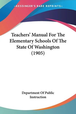 Department Of Public Instruction | Teachers' Manual For The Elementary...