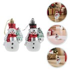 8 Pcs Christmas Snowman Decorations Merry Ornaments for Small Tree