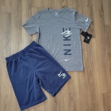 Boys Nike 3 Brand- 2 Piece Outfit Set- Shirt And Shorts Size Large 12-13yrs 