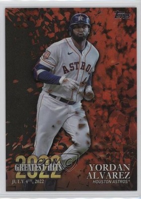 2023 Topps Series 1 2022's Greatest Hits Black /299 Yordan Alvarez #22GH-2 0x12