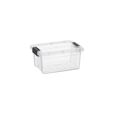 Superio Clear Storage Box with Lid 1.85 Quart Plastic Container Bins for Orga...