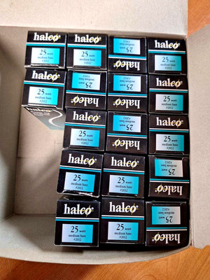 17 - Halco - 25W - Medium Base- Flame Tip - New - Decorative Bulbs