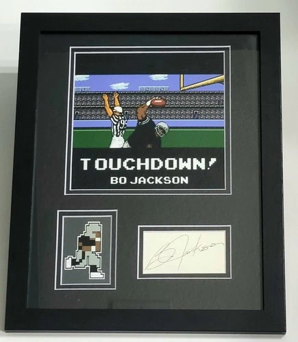 BO JACKSON AUTOGRAPHED AUTHENTIC Signed FRAMED TECMO NFL RAIDERS Photo PSA JSA