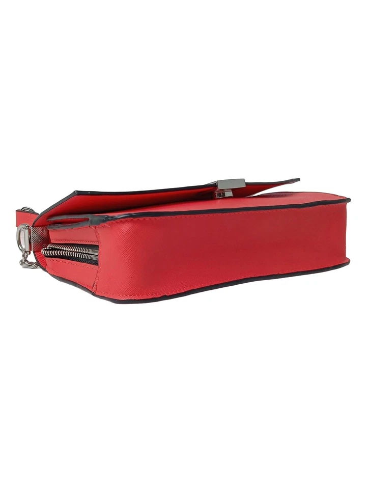 ZARA Sac bandoulière Petit Dames Sac rouge-noir style décontracté - Photo 4/4