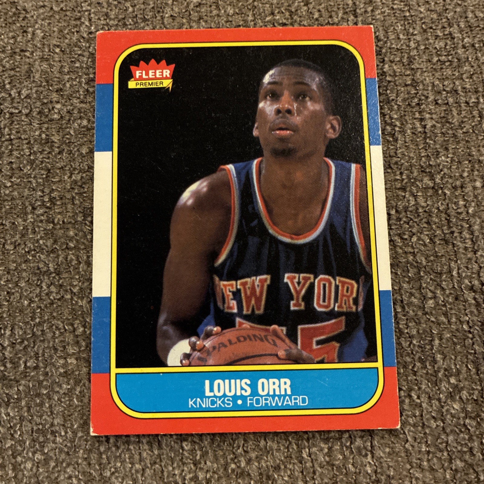 1986-87 Fleer - Louis Orr #83 New York Knicks Ex Rough Corners