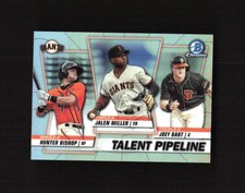 2020 Bowman - Talent Pipeline Trios Chrome Joey Bart, Bishop, Miller 