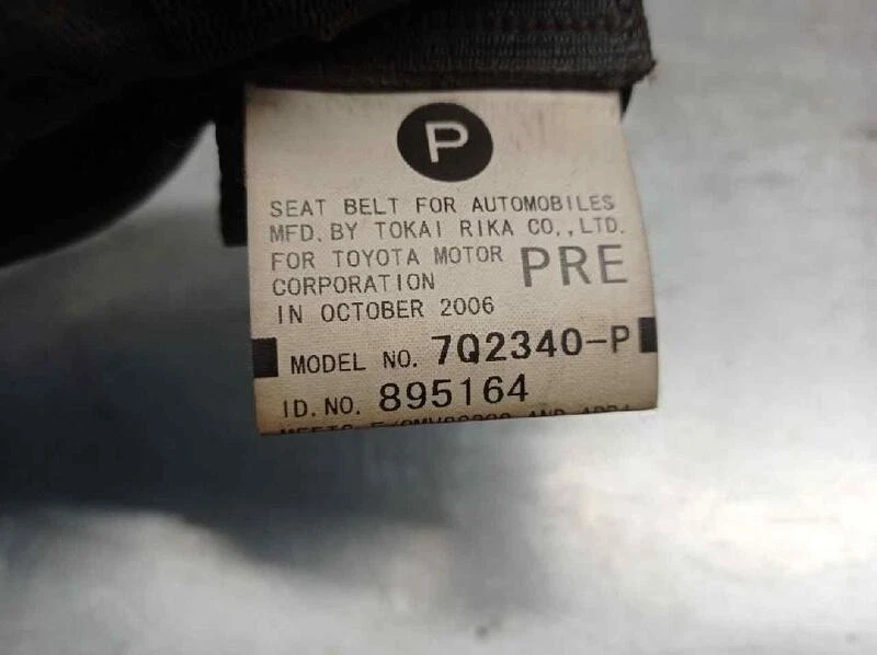 7Q2340P cinturón seguridad delantero izquierdo para TOYOTA RAV 4 (A3) 4507194 - Imagen 3 de 4