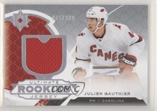 2019 Upper Deck Ultimate Collection Rookies Jerseys 74/399 Julien Gauthier a2v