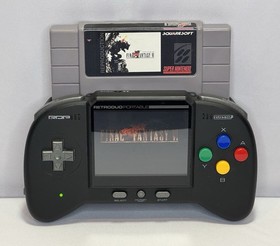 RetroDuo Portable V2 - SNES Bundle - Games, Controllers, Adapter, Cords - Tested