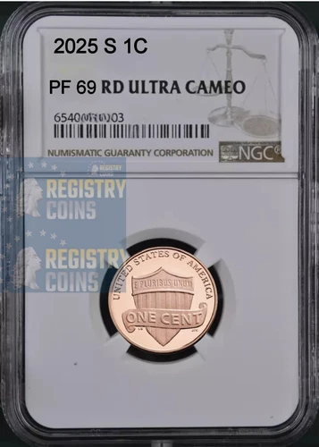 2025 S Lincoln Cent 1C NGC PF69 RD Ultra Cameo   Red Cent Penny -presale %