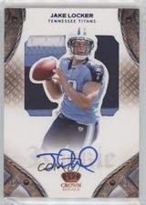 2011 Crown Royale Rookie Silhouette Signatures Blue 1/50 Jake Locker Auto 2t9