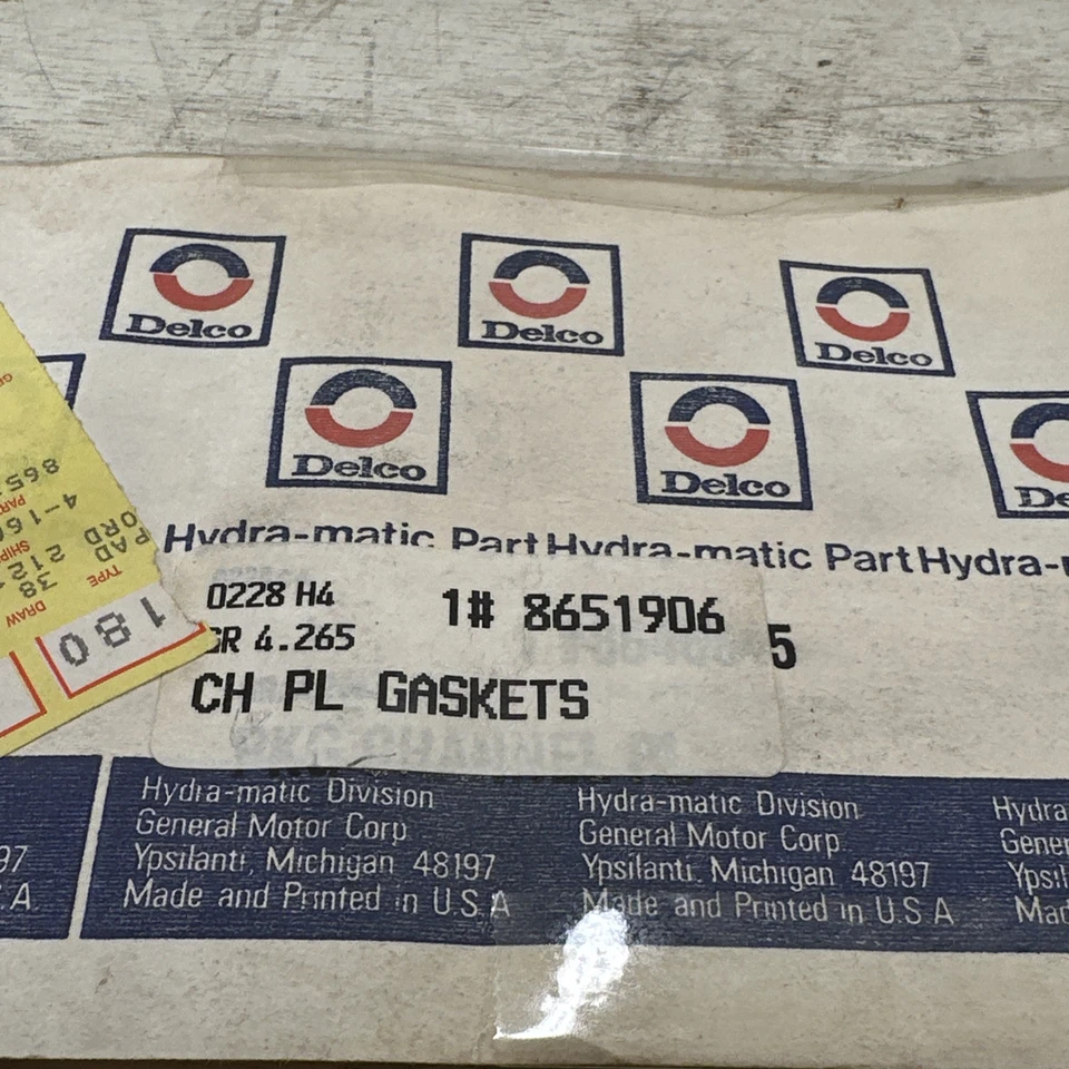 Nuevo kit de juntas de transmisión OEM GM 8651906 1991-99 Deville REGAL MONTE CARLO Foto 2 de 4