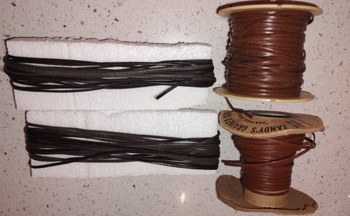 Lot of Leather & Duraflex Lace 3/32" Brown Black for Crafting
