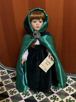 Crolly Doll Handcrafted 16  Doll Ireland W/ Stand