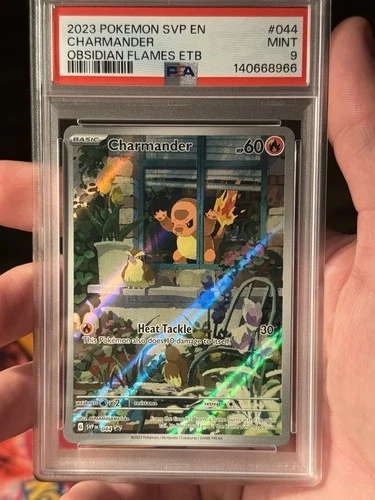 2023 POKEMON SVP EN-SV BLACK STAR PROMO #044 CHARMANDER PSA 9