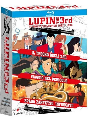 3 Blu-ray LUPIN III THE 3rd THIRD TV MOVIE COLLECTION 1992 - 1994 Box Box