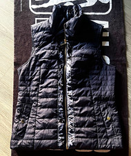 Ellen Tracy Womens Navy Quilted Full Zip Vest...