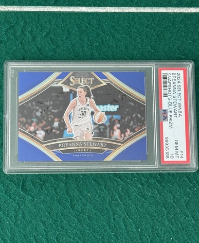 2024 Panini Select WNBA - Snapshots Breanna Stewart #14 Blue Prizm /49 PSA 10