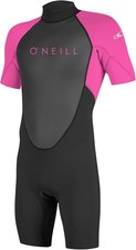 O'Neill Reactor 2mm Spring Wetsuit - Youth Girls - 14 / Black/Berry
