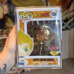Funko Pop! Vegeta Gold Chrome – Dragon Ball – SDCC 2018 – Toy Tokyo – MINT 10/10