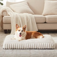 Dog Bed Medium Size Dog, Flat Pet Beds with Removable Washable Cover, Pet Mat...