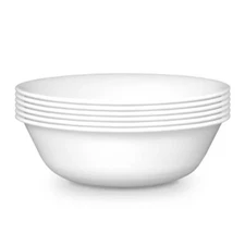 Corelle 6pk Livingware Super Soup & Cereal 18oz Bowl Winter Frost White