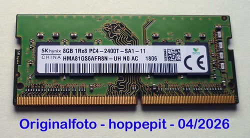 LENOVO 8GB RAM-Modul SKhynix HMA81GS6AFR8N-UH DDR-4 2400MHz SO-DIMM