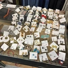 Huge Lot of 72 Pairs of Earrings Costume Fashion Jewelry Pierced Vintage Modern