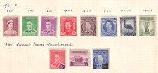 AUSTRALIA Mixed KGVI Sets: 1941/42 inc SG200-SG202 (1941 Surch): MH On-Paper