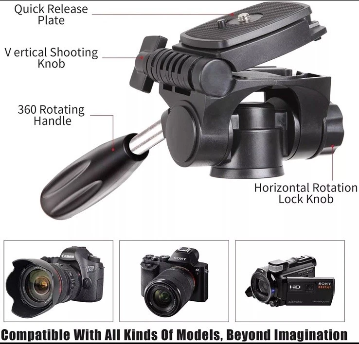 Lightweight Tripod Stand For DSLR Digital Camera Nikon SONY Canon Flexible Q111 - Image 4 of 4