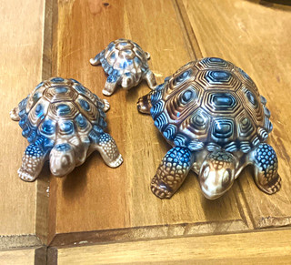 Wade Tortoise Figurines Set of 3 Ornament Collectables Large/Medium/Small