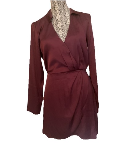 Abercrombie & Fitch Plum Color Crossover Mini Dress M NWT