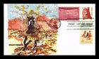US COVER CRAZY HORSE GREAT AMERICANS FDC COMBO LANDS END CACHET INSERT